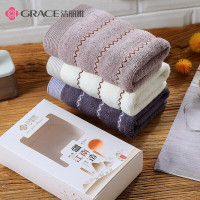 洁丽雅(grace)半墨毛巾 单条 74*34cm100g 8986 颜色随机