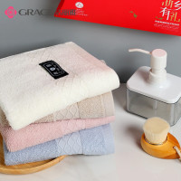洁丽雅(grace)简雅抗菌毛巾 单条 74*34cm85g W1426 颜色随机