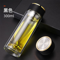 富光(FGA)致胜双层玻璃杯G2120-SH-400ml黑色/ 蓝色