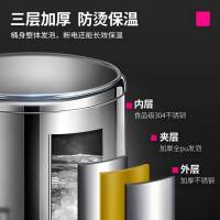 乐创(lecon)商用蒸煮桶 电热烧水桶不锈钢熬汤煮粥茶水凉茶开水保温桶 60l lc-j-dzt60