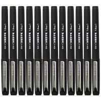 得力S34中性笔 1.0mm子弹头(黑)(单位:支)