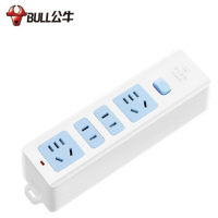 公牛(bull)gn-407w 插座新国标 插排 自行接线 4位总控 无线