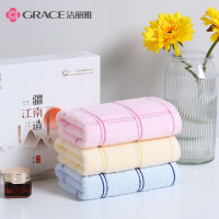 洁丽雅(grace)毛巾单条 71*33cm W1162 颜色随机80g