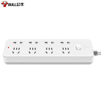 公牛(bull)gn-403 8位总控全长1.8米 新国标插座/插线板/插排 1个