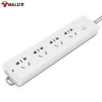 公牛 明装插座 插线板插排新国标电源拖线板 4位总控全长3米gn410
