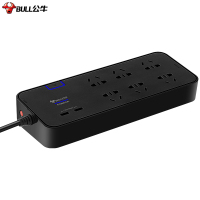 公牛(bull)/插线板/插排/接线板数gn-h306u 3米 抗电涌