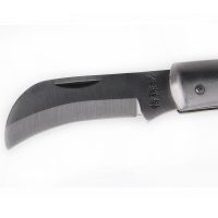 世达(sata)电工刀弯刃木柄折叠刀电缆剥线刀电线剥皮刀03110