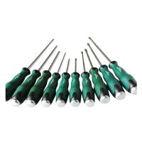 世达(sata)t系列十字型穿心橡塑柄螺丝批组合磁头起子改锥螺丝刀多功能61705(#2x150mm)