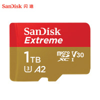 闪迪(SanDisk)1TB TF(MicroSD)内存卡 4K极速金卡A2 V30 U3行车记录仪 运动相机无人机 监