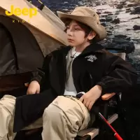 Jeep吉普童装冲锋衣2023秋季新款中大童休闲运动儿童户外夹克外套