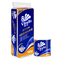 维达(Vinda)卷纸 蓝色经典140克10卷 4层加厚 卫生纸卷筒纸 纸巾卷纸 1提装