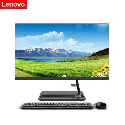 联想(Lenovo) AIO520-24 一体台式机办公家用网课 I5-1155G7 16G 1T固态 集显 黑