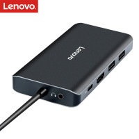 联想(Lenovo)Type-C转接头USB-C转换器 分线器 网线网口接口转接线 LX0801