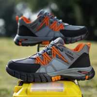 歆固新款透气跑鞋轻量缓震防砸防刺穿绝缘安全鞋橡胶大底舒适鞋垫柔软耐磨设计