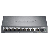 TP-LINK 8口全千兆2.5G口端口 监控大功率 隔离Web网管PoE交换机 TL-SG2210PT