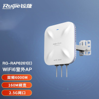 锐捷(Ruijie)千兆WiFi6室外无线AP 双频6000M 160M频宽 全向大功率 RG-RAP6261(E)