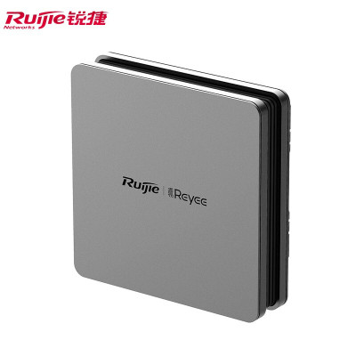 锐捷(Ruijie) WiFi6无线AP面板 千兆双频1800M 别墅企业 RG-RAP1260(G) 灰色