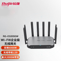 锐捷(Ruijie) 千兆路由器 企业级网关路由 双WAN口 无线AC控制器 RG-EG205GW WiFi6无线路由