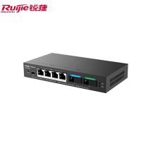 锐捷(Ruijie) 监控光纤小易交换机 全千兆智能 环网部署 减少熔纤 室外监控星光方案 RG-FS306-P