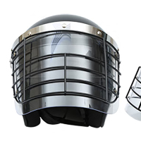 华恒臻 华恒臻 保安防暴头盔防爆战术安全帽勤务安保盔钢盔全盔 铁栅栏防暴全盔