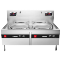 喜莱盛双头/配锅 大炒炉工程款(1.0米/30KW) XLS-DCL10SG 大功率电炒炉电磁灶台 单位/台