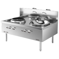 喜莱盛小炒连0.9米大炒炉|带想火保护 SDGT28-90LDG 1.3mm带熄火保护小炒连大锅灶工程款单位/台