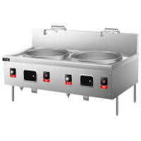 喜莱盛双头直径0.9米|燃油款 XLS-R90ST商用燃油灶大锅灶双头灶1.0mm厚面板不含油桶单位/台