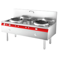 喜莱盛标准款 带熄火保护 双炒-温灶1500*800*(800+260)mm SZCT28-21JB猛火灶单位/台