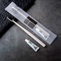 优合创佳 一次性洗漱用品套装酒店宾馆牙具100袋装 本色牙刷+两面针牙膏 单位/组
