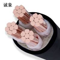 诚象 电线电缆 国标铜芯4芯铠装电力电缆 交联钢带铠装地埋电缆 硬线YJV22 4*95平方 黑色1米 单位/米