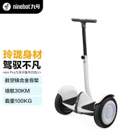 九号 MiniPro2白色平衡车+手扶杆套装 35KM长续航智能平衡车电动成人腿控车平行车体感车 单位/套