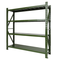 海艾珈仓储仓库货架置物架多层储藏室货物架超市快递铁架子军绿色货架 单位/个