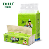 鸥露 厨房抽纸 竹浆本色纸70抽*5包 擦手除污吸油吸水 单位/组
