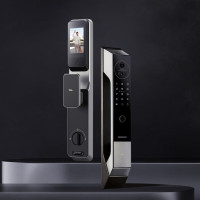 TCL智能门锁锁家用全自动指纹门锁可视猫眼密码锁电子锁 X9S