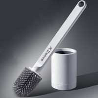 大卫硅胶马桶刷大刷头加长加粗刷杆厕所刷 3D