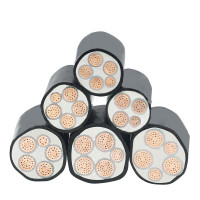 番禺五羊 电线电缆YJV 4*25+1*16平方 5芯全项国标铜芯电力线缆 1米