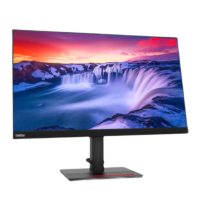 联想(Lenovo) T27q-20 ThinkVision 27英寸 2K IPS屏 广色域 旋转升降显示器(DP+H