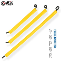 欣达护绳套双绳户外登山攀岩绳索保护套绳子保护套护绳器绳子防磨套 单绳护绳(黄色-70cm)