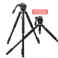 捷洋三脚架单反相机三脚架0509A/B摄像机脚架摄像液压云台打鸟三脚架 0509CB+脚轮