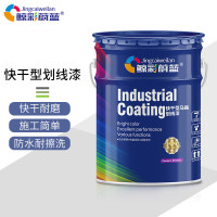 鲸彩蔚蓝 20KG 灰色 快干型马路划线漆停车场车位漆道路标线漆高速公路画线漆厂房仓库标识水泥柏油地面漆