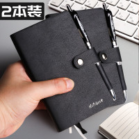 金值 2本带笔插a7小笔记本子随身记事本随身携带便携小本子小号迷你口袋本手掌记录本日记本 黑色100张/本