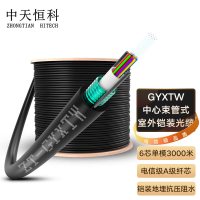 中天恒科 GYXTW中心束管式室外6芯单模光缆 铠装光缆监控用外径8.0室外光纤线管道敷设3000米 ZT-GXYTW