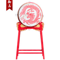 御马(YU MA)LGB24龙鼓牛皮大堂鼓中国红鼓景区立式鼓道具鼓战鼓可定制