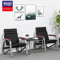 黎明 钢架沙发排椅连排椅长条椅休息等候沙发椅单人位+方茶几JYZ-Z28