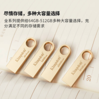 金士顿256GB USB3.2 Gen 1 U盘 DTSE9G3 金属U盘 读速220MB/s 写速100MB/s