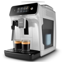 飞利浦咖啡机 家用全自动意式黑珍珠咖啡机 入门款 手动奶泡机 触控屏 12档细致研磨 EP1221/62