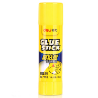 得力(deli) 净重36g高粘度PVP固体胶水 无甲醛快干耐用胶棒 单支装 办公用品 7093