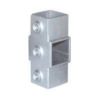 牵跃 铝合金方管连接件 免焊接钢管固定接头 置物架紧固件 单位:个 30*30大三通