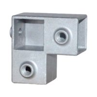 牵跃 铝合金方管连接件 免焊接钢管固定接头 置物架紧固件 单位:个 30*30立体三通