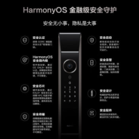 乐橙智能锁X10 S深空灰AI支持3D人脸识别指纹锁300W像素猫眼摄像头5寸触摸可视大屏密码锁